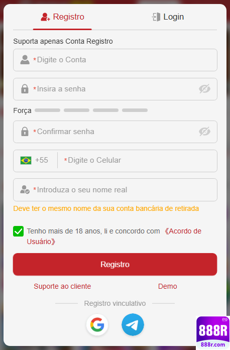 Experiência de Jogos 888r.com